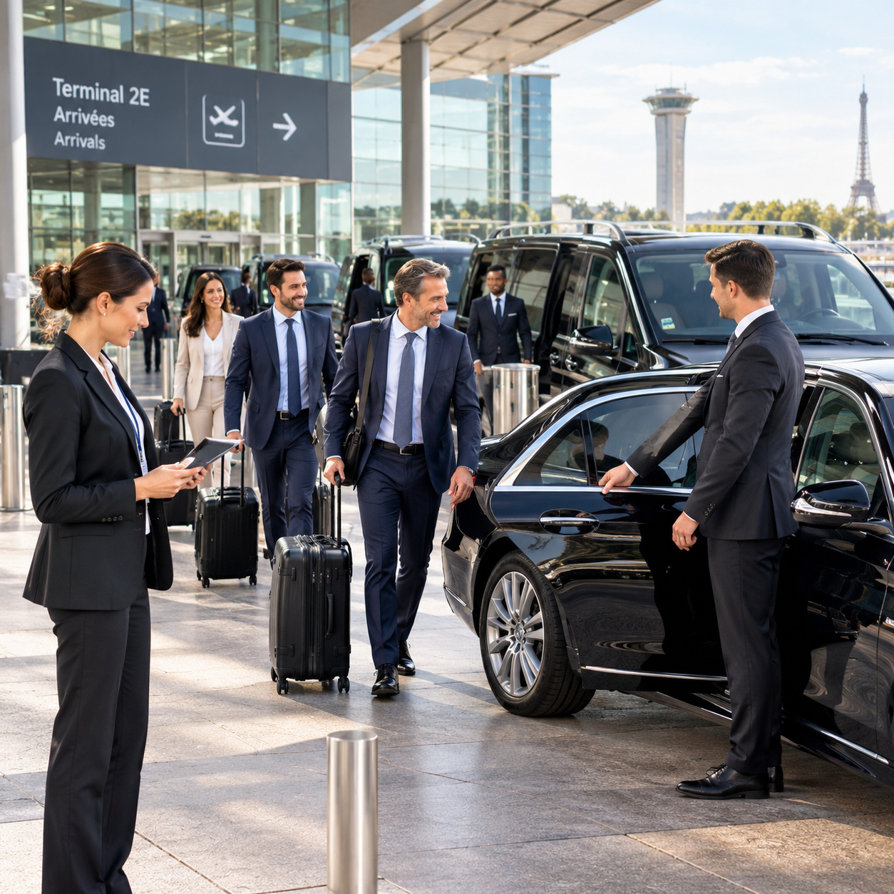 Corporate and group airport transfer service in Paris