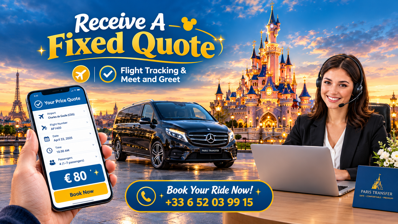 Step two receive a fixed price transfer quote
